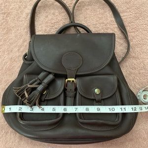 Dooney & Bourke chocolate brown backpack purse